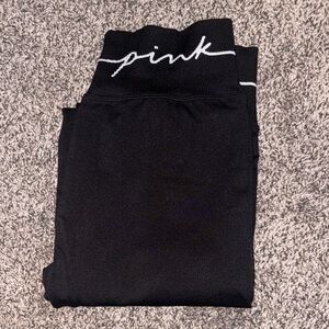 PINK Victoria's Secret Black Leggings